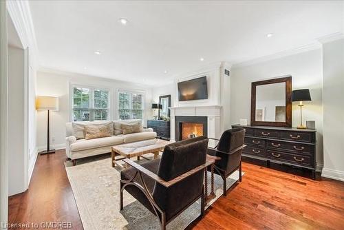 116 Whittington Place, Oakville, ON - Indoor Photo Showing Living Room With Fireplace