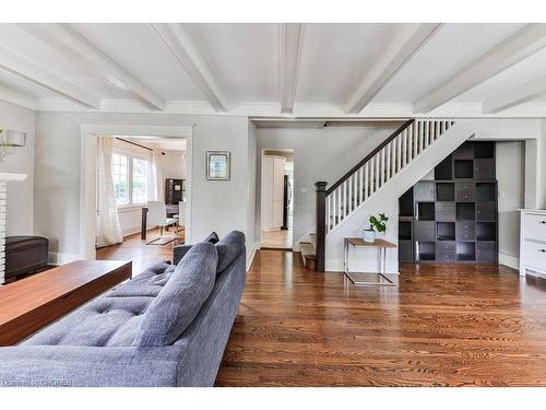 27 Woodlawn Avenue, Mississauga, ON - Indoor Photo Showing Living Room With Fireplace