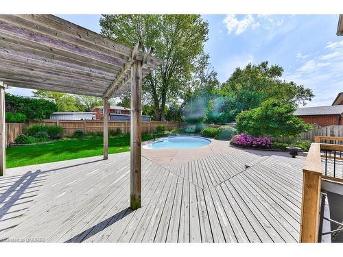 4456 Hawthorne Drive, Burlington, ON - Outdoor With Deck Patio Veranda With Backyard