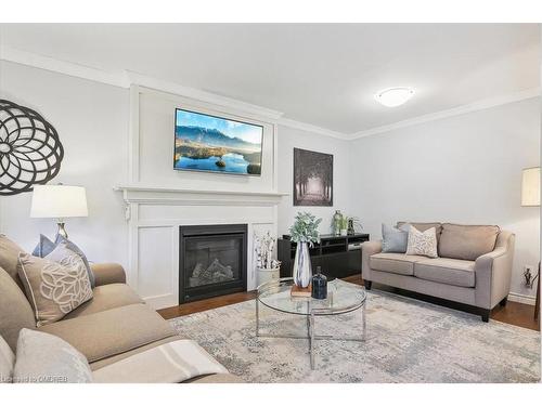 4489 Stonemill Court, Mississauga, ON - Indoor Photo Showing Living Room With Fireplace