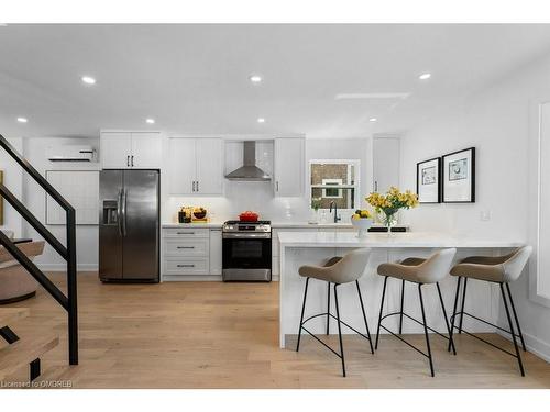 483 Holtby Avenue, Burlington, ON - Indoor Photo Showing Kitchen With Stainless Steel Kitchen With Upgraded Kitchen