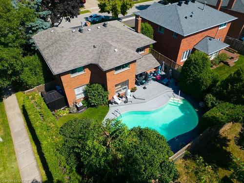 184 Warner Drive, Oakville, ON - Outdoor With In Ground Pool With Deck Patio Veranda