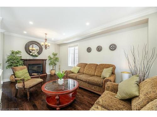 3541 Jorie Crescent, Mississauga, ON - Indoor Photo Showing Living Room With Fireplace