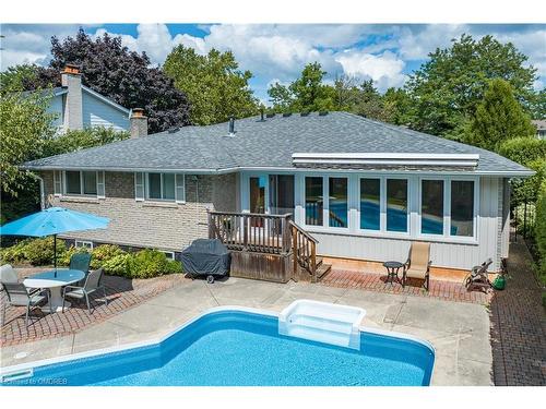 2492 Woburn Crescent, Oakville, ON - Outdoor With In Ground Pool With Deck Patio Veranda