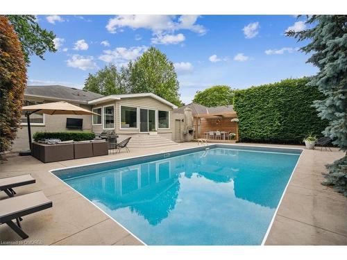 1129 Shaw Street, Oakville, ON - Outdoor With In Ground Pool With Backyard