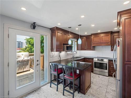 2215 Springfield Court, Mississauga, ON - Indoor Photo Showing Kitchen With Upgraded Kitchen