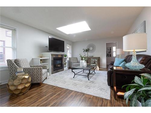 1227 Nathaniel Crescent, Burlington, ON - Indoor Photo Showing Living Room With Fireplace