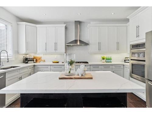 2420 Spring Meadow Way, Oakville, ON - Indoor Photo Showing Kitchen With Stainless Steel Kitchen With Upgraded Kitchen