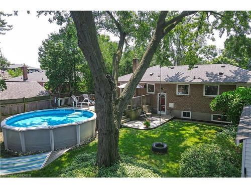 421 Seaton Drive, Oakville, ON - Outdoor With Above Ground Pool With Backyard