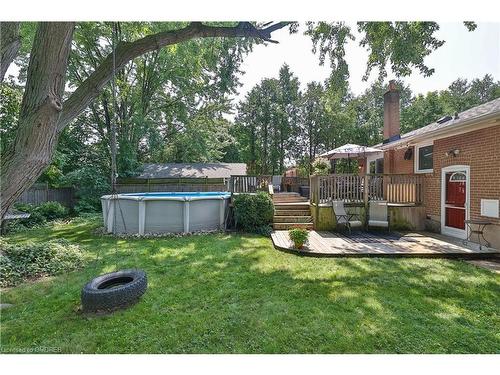 421 Seaton Drive, Oakville, ON - Outdoor With Above Ground Pool With Backyard