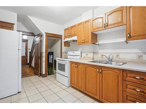 16 Senator Avenue, Hamilton, ON - Indoor Photo Showing Kitchen With Double Sink