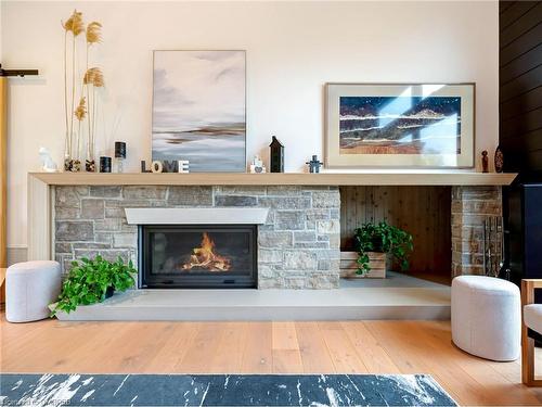 5046 Wellington 125 Road, Erin, ON - Indoor Photo Showing Living Room With Fireplace