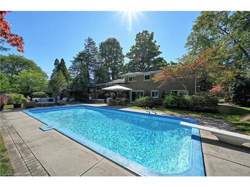 153 Wolfdale Avenue, Oakville, ON - Outdoor With In Ground Pool With Backyard