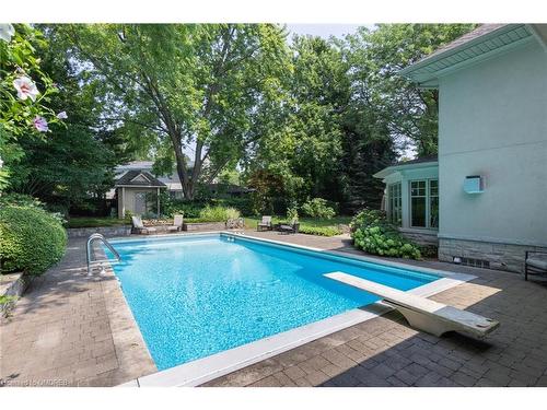 247 Colchester Drive, Oakville, ON - Outdoor With In Ground Pool With Backyard