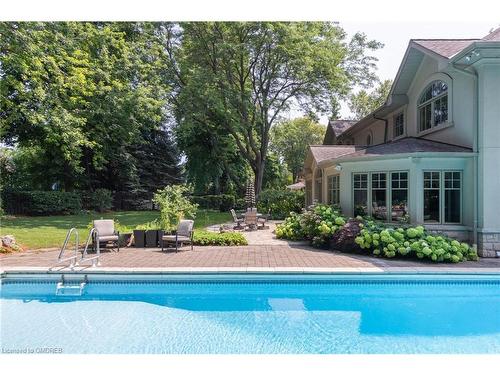 247 Colchester Drive, Oakville, ON - Outdoor With In Ground Pool With Backyard