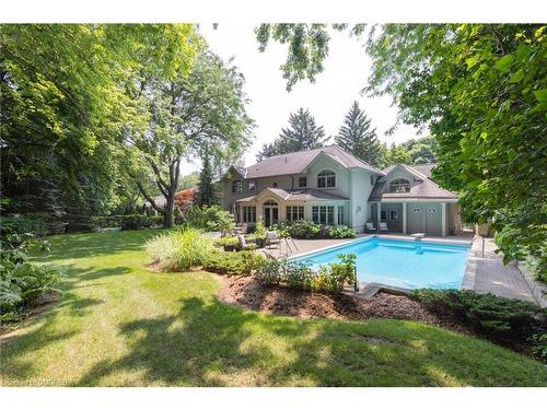 247 Colchester Drive, Oakville, ON - Outdoor With In Ground Pool With Backyard