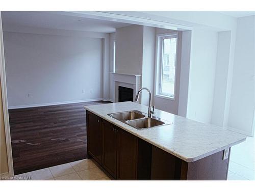 76 Cooke Ave, Brantford, ON - Indoor Photo Showing Kitchen With Fireplace With Double Sink