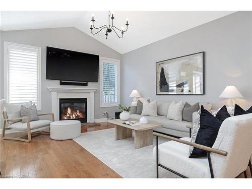 56 Bardoe Crescent, Milton, ON - Indoor Photo Showing Living Room With Fireplace