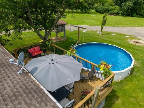 4999 Canborough Road, Wellandport, ON - Outdoor With Above Ground Pool