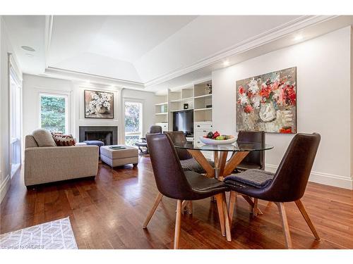 1518 Oakhill Drive, Oakville, ON - Indoor Photo Showing Dining Room With Fireplace