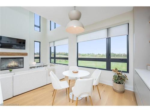 363 Albert Street, Everton, ON - Indoor Photo Showing Dining Room With Fireplace