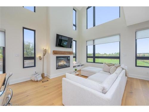 363 Albert Street, Everton, ON - Indoor Photo Showing Living Room With Fireplace