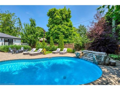 1386 Willowdown Road, Oakville, ON - Outdoor With In Ground Pool With Backyard