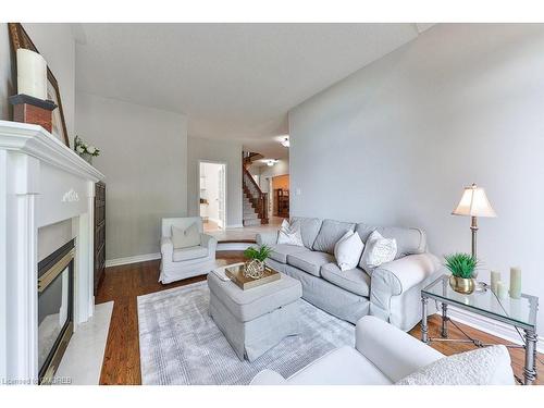 1688 Glenvista Drive, Oakville, ON - Indoor Photo Showing Living Room With Fireplace