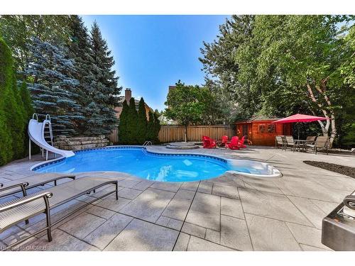 1688 Glenvista Drive, Oakville, ON - Outdoor With In Ground Pool With Backyard