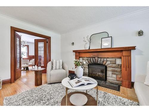 161 Chaplin Crescent, Toronto, ON - Indoor Photo Showing Living Room With Fireplace