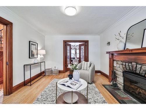 161 Chaplin Crescent, Toronto, ON - Indoor Photo Showing Living Room With Fireplace