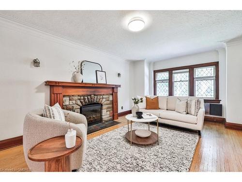 161 Chaplin Crescent, Toronto, ON - Indoor Photo Showing Living Room With Fireplace