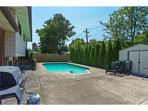 75 Maureen Avenue, Welland, ON - Outdoor With In Ground Pool