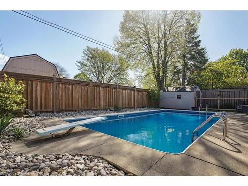 715 Drury Lane, Burlington, ON - Outdoor With In Ground Pool With Backyard