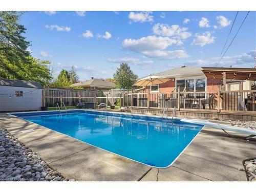 715 Drury Lane, Burlington, ON - Outdoor With In Ground Pool With Backyard