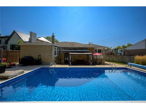 1381 Constance Drive, Oakville, ON - Outdoor With In Ground Pool With Backyard