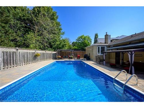 1381 Constance Drive, Oakville, ON - Outdoor With In Ground Pool With Deck Patio Veranda With Backyard