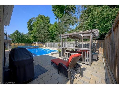 1381 Constance Drive, Oakville, ON - Outdoor With In Ground Pool With Deck Patio Veranda With Backyard