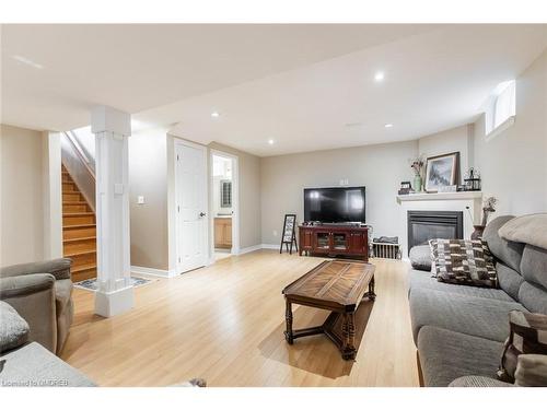 16 Geoffery Road, Port Dover, ON - Indoor Photo Showing Living Room With Fireplace