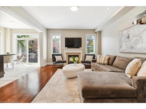 2254 Kwinter Road, Oakville, ON - Indoor Photo Showing Living Room With Fireplace