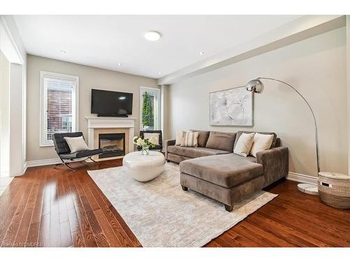 2254 Kwinter Road, Oakville, ON - Indoor Photo Showing Living Room With Fireplace