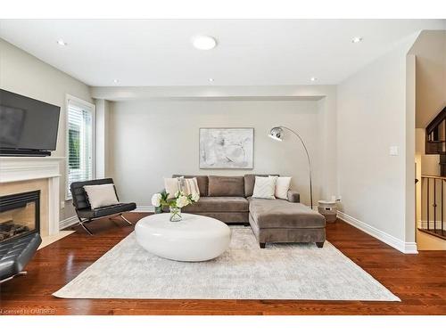 2254 Kwinter Road, Oakville, ON - Indoor Photo Showing Living Room With Fireplace