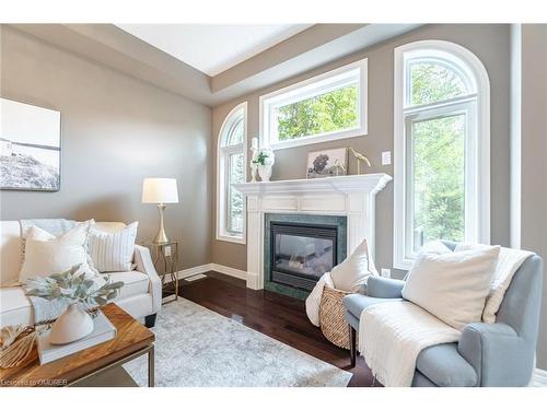 3382 Whilabout Terrace, Oakville, ON - Indoor Photo Showing Living Room With Fireplace