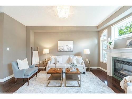 3382 Whilabout Terrace, Oakville, ON - Indoor Photo Showing Living Room With Fireplace