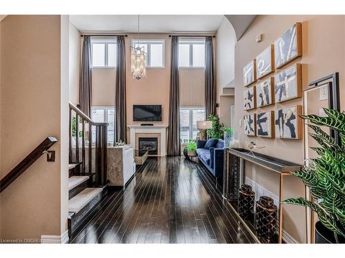 3198 Saltaire Crescent, Oakville, ON - Indoor Photo Showing Other Room With Fireplace