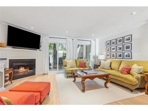 2329 Marine Drive, Oakville, ON - Indoor Photo Showing Living Room With Fireplace