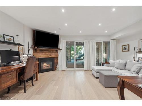 2329 Marine Drive, Oakville, ON - Indoor Photo Showing Living Room With Fireplace