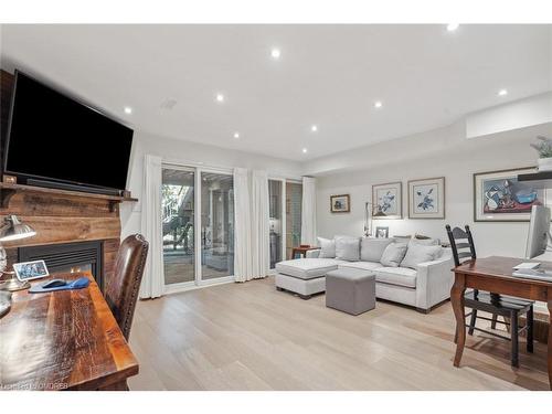 2329 Marine Drive, Oakville, ON - Indoor Photo Showing Living Room With Fireplace