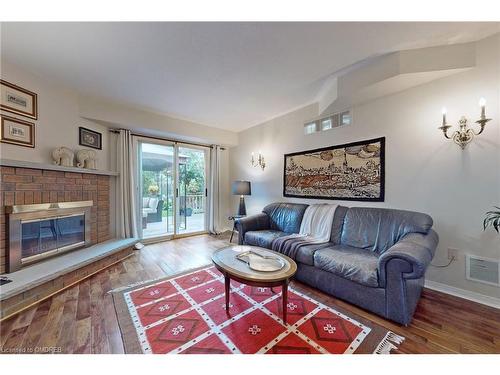 1196 Lindsay Drive, Oakville, ON - Indoor Photo Showing Living Room With Fireplace