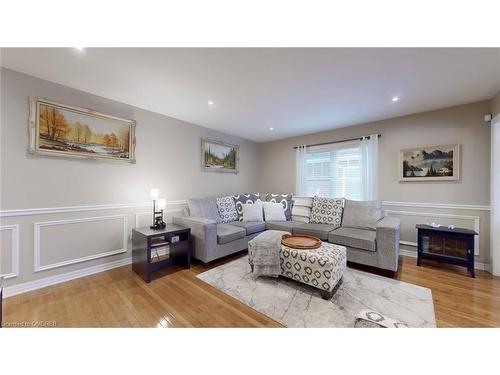 937 Burrows Gate, Milton, ON - Indoor Photo Showing Living Room With Fireplace